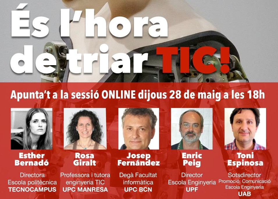 T'agradaria con&egrave;ixer l'oferta de graus de les TIC?