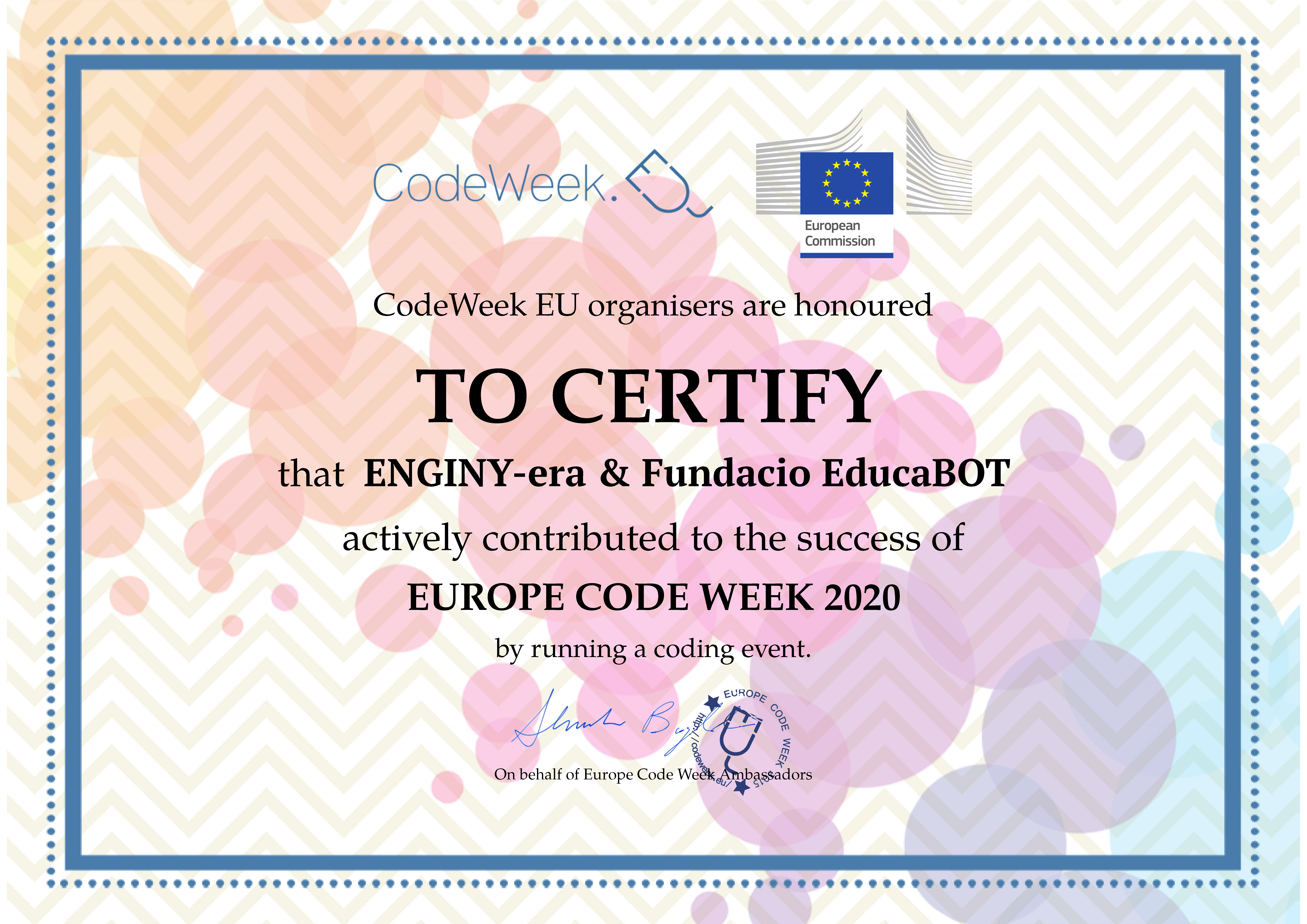 Quina il&middot;lusi&oacute; que ens fa tenir aquest certificat!