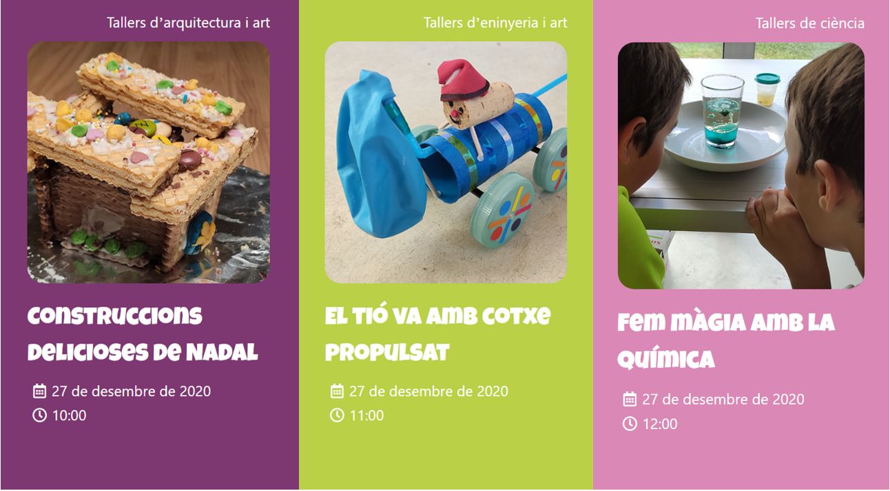 Dem&agrave; ENGINY-era far&agrave; 3 tallers STEAM en directe per a tots els infants de Figueres!