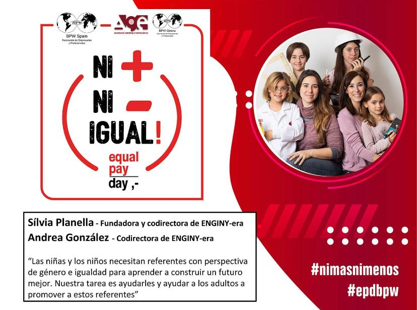 ENGINY-era d&oacute;na suport a l'Equal Pay Day