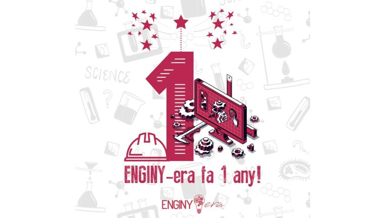 ENGINY-era fa 1 any!!! 🎉⚙️🎊🧬🎁👩&zwj;💻➕       