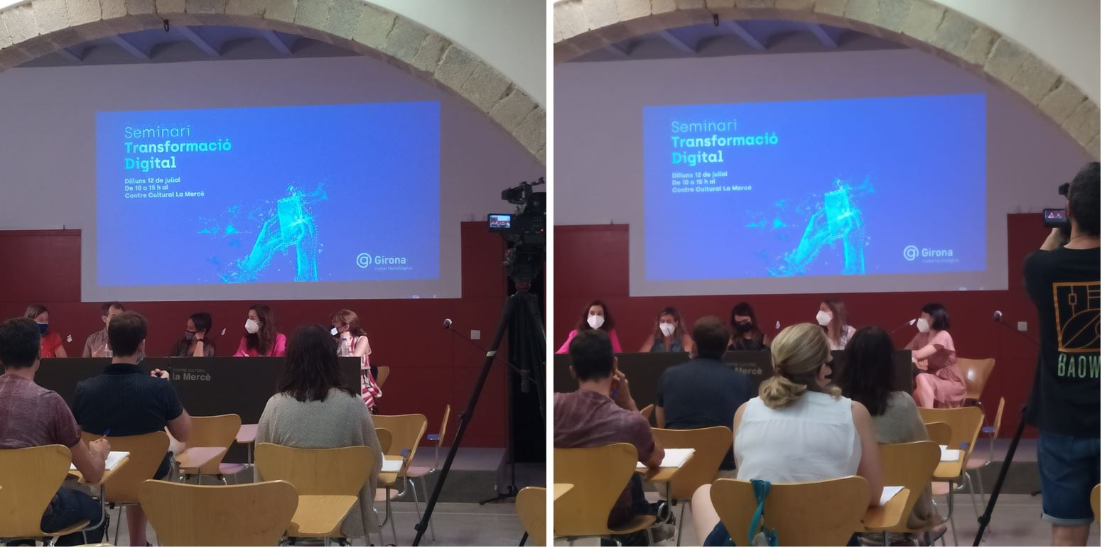 Avui hem participat en dues Taules del semimari "Transformaci&oacute; Digital 2021" impulsat per l'Ajuntament de Girona