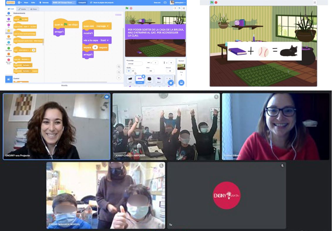 Taller online de tecnologia amb l'escola Ligall&oacute; del G&agrave;nguil / Taller online de tecnolog&iacute;a en la escuela Ligall&oacute; del G&agrave;nguil