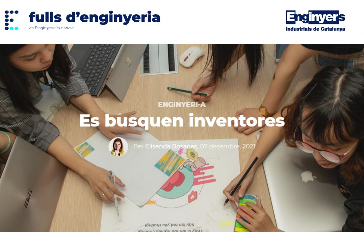 Article sobre la iniciativa Dia de la Inventora en la revista digital Fulls d'Enginyeria