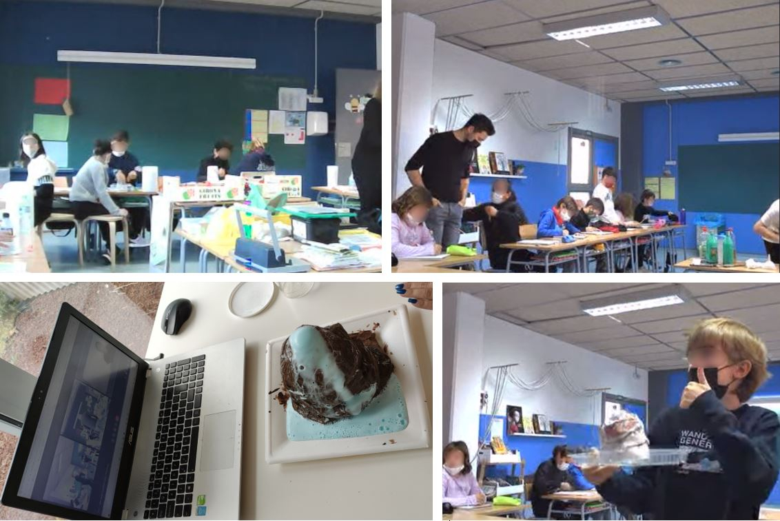 Taller online sobre vulcanologia amb l'escola Consol Ferr&eacute; d'Amposta
