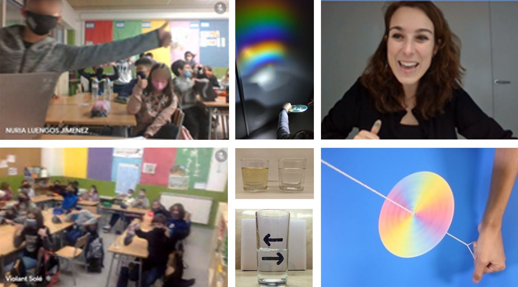 Taller online de fen&ograve;mens &ograve;ptics amb l'escola La Creu de Torrefarrera