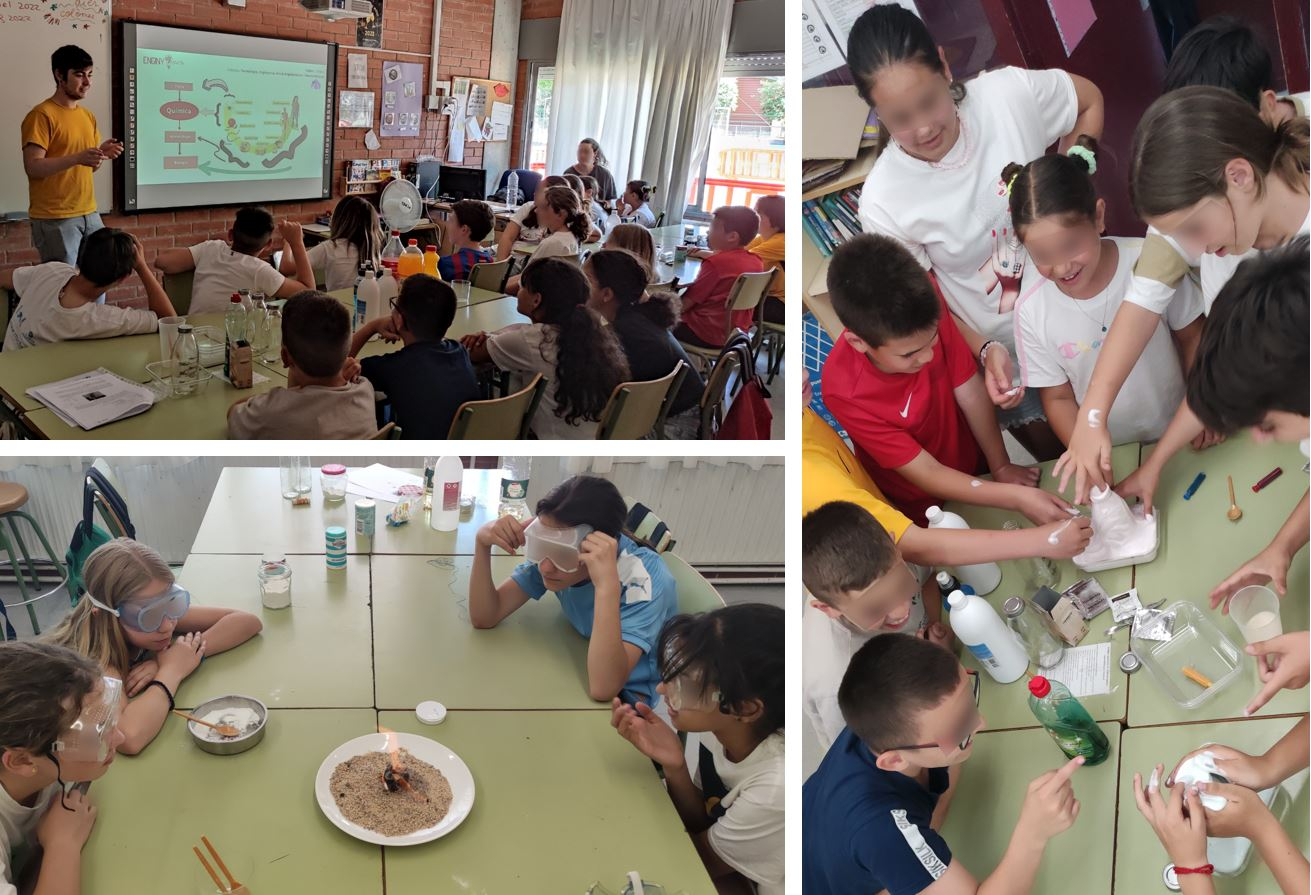 Taller d'experiments cient&iacute;fics a l'escola Santa Margarita de Quart amb el suport de la Fundaci&oacute; Caixa d'Enginyers