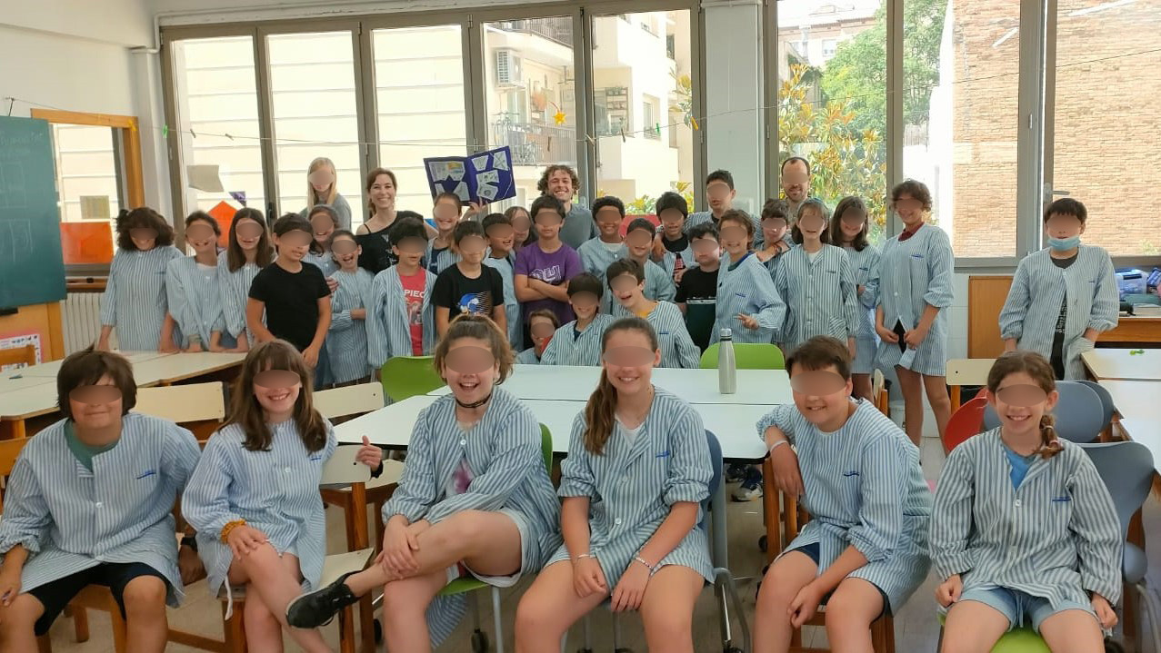 Taller cient&iacute;fic de reaccions t&egrave;rmiques a l'escola Horitz&oacute; de Barcelona gr&agrave;cies al suport de la Fundaci&oacute; Caixa d'Enginyers