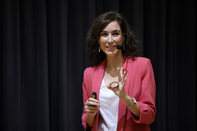 SÃ­lvia Planella, fundadora i directora d'ENGINY-era va participar en la Catosfera 2022 a Girona