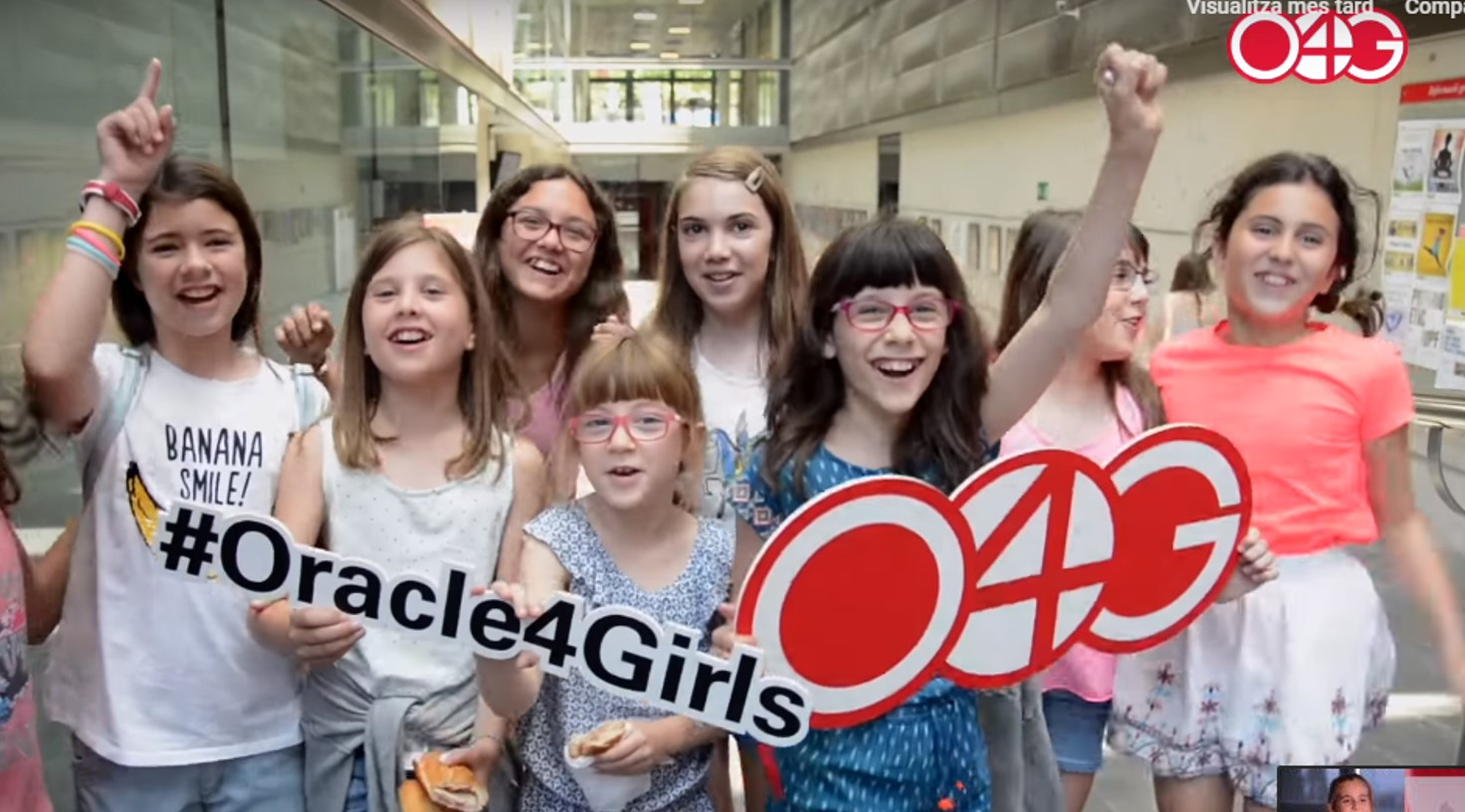 Mira que b&eacute; s'ho passen les nenes a l'esdeveniment Oracle4Girls! Vine a viure aquesta experi&egrave;ncia genial i GRATU&Iuml;TA a Girona dissabte 4/03!!!