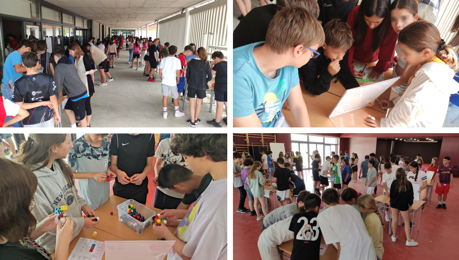 Gimcana cient&iacute;fica-matem&agrave;tica amb els cursos de 1r i 2n d'ESO a l'institut de Vilablareix gr&agrave;cies al suport de la Fundaci&oacute; Caixa d'Enginyers