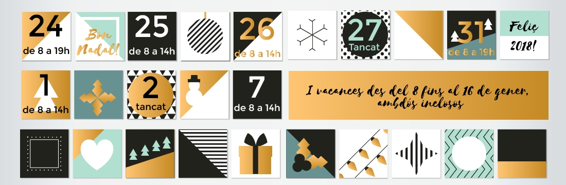 El calendari de festes!