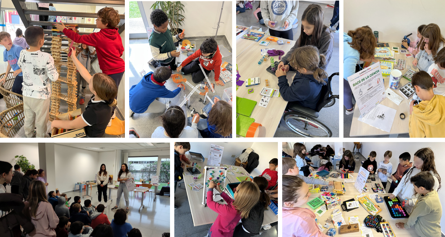 Fem 8 sessions de ludoteca STEAM amb l'escola Pericot!