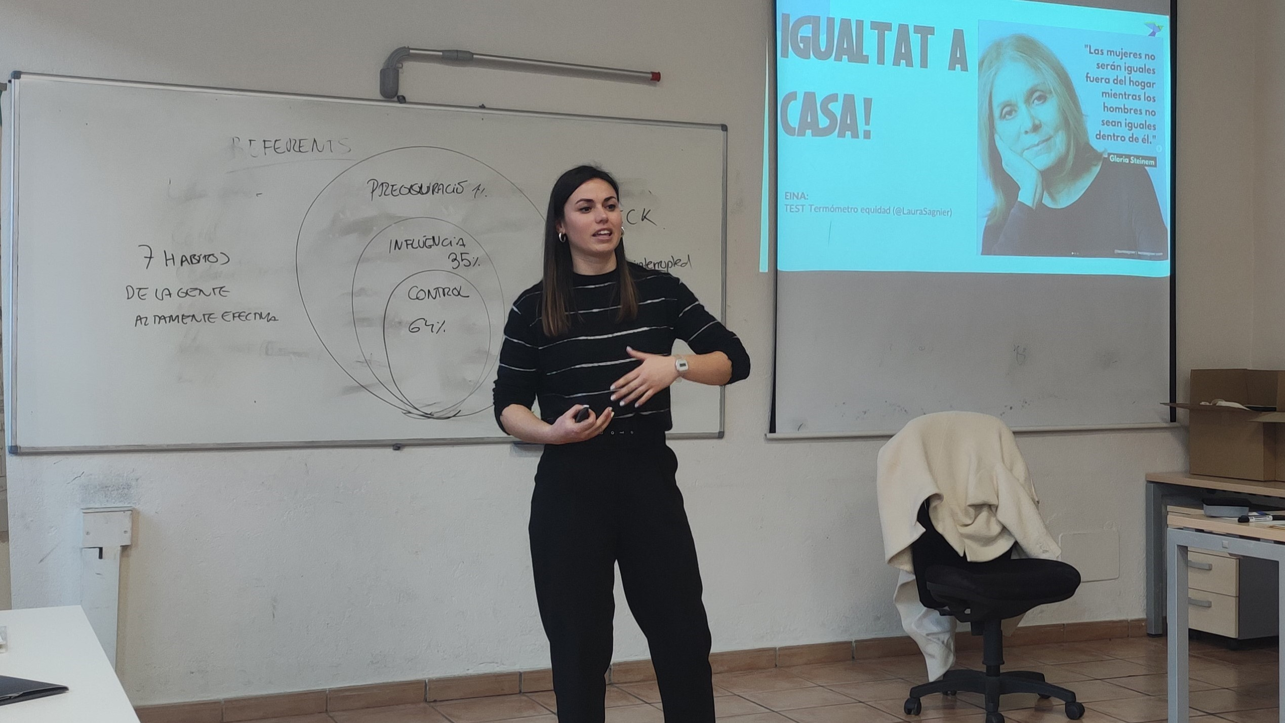 Taller formatiu "Com educar en la igualtat a casa" amb l'escola Can Parera en el marc del #8M
