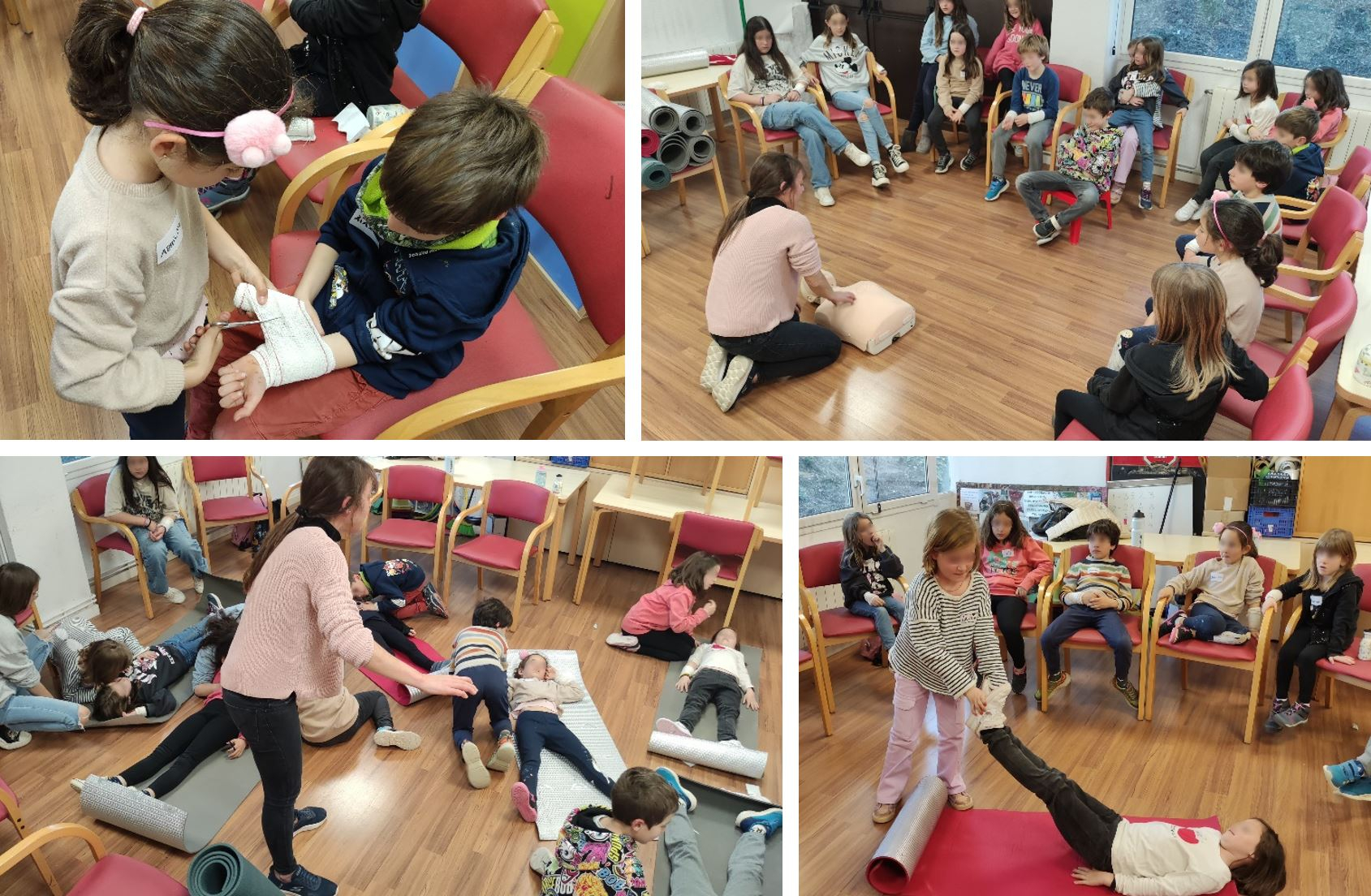 3r taller cient&iacute;fic amb infants de Quart on hem fet apr&egrave;s primers auxilis!