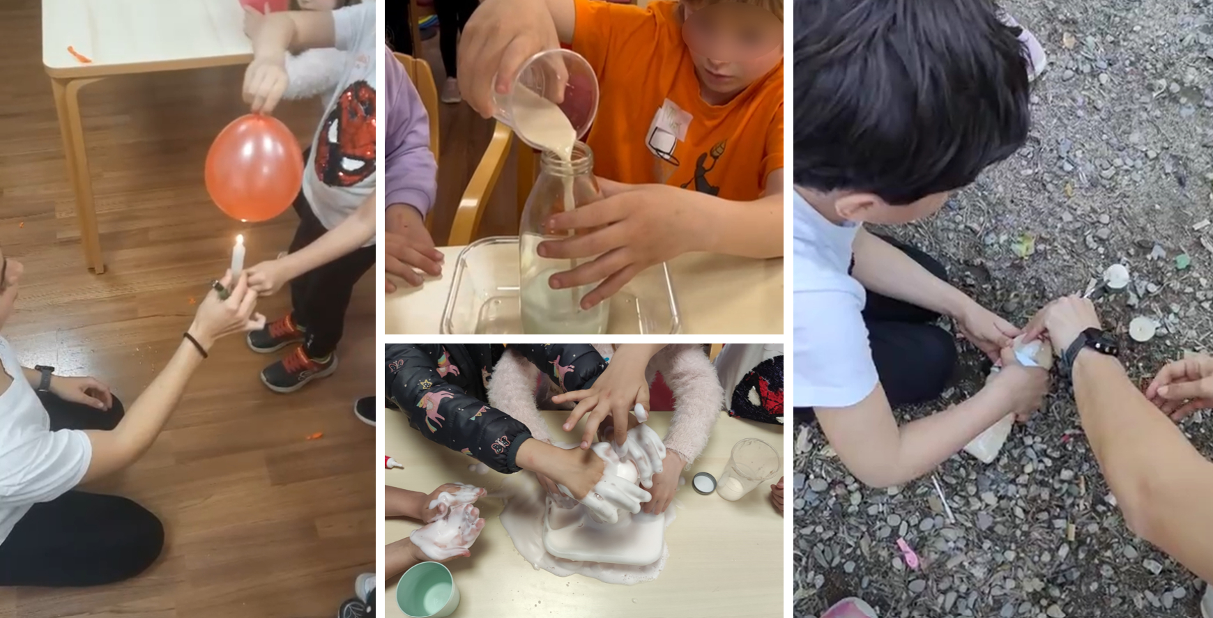 4t taller cient&iacute;fic amb infants de Quart on hem fet experiments espectaculars!