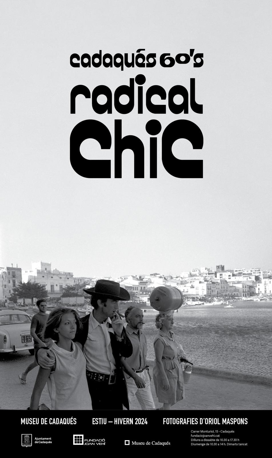 Poster de l'exposici&oacute; " Cadaqu&eacute;s'60. Radical Chic". ESGOTAT!