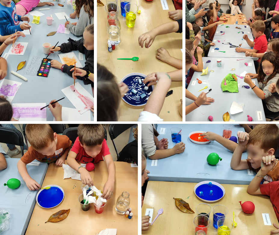 Fem un taller de ci&egrave;ncia a la biblioteca de Ridellots